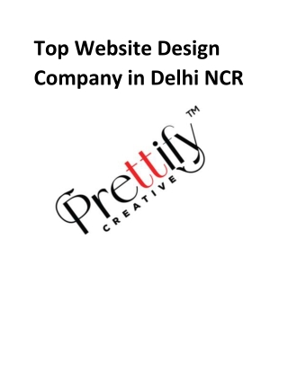 Top Website Design Company in Delhi NCR