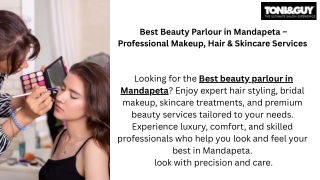_Best Beauty Parlour in Mandapeta – Professional Makeup, Hair & Skincare Services