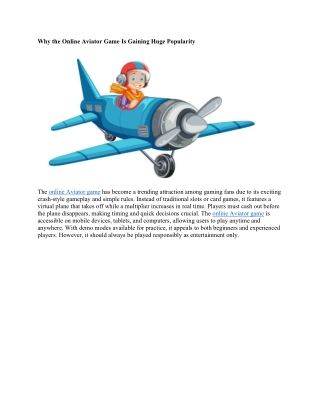 Original Aviator Game Experience Online Aviator Game