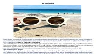 Shop Baby Sunglasses