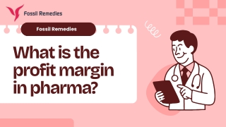 What is the profit margin in pharma?