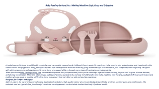 Baby Feeding Cutlery Sets
