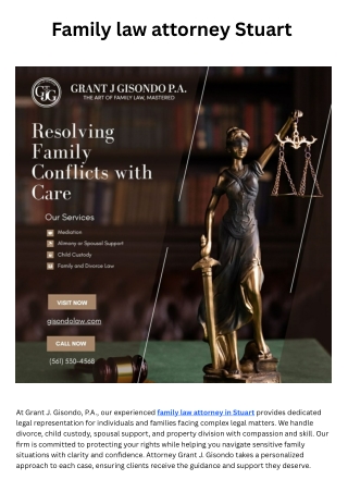 Family law attorney Stuart