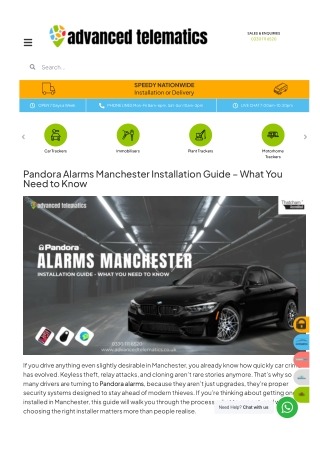 Pandora Alarms Manchester Installation Guide – What You Need to Know