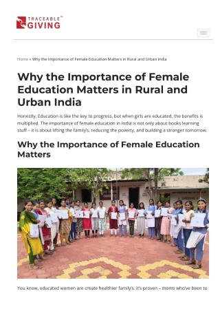 Importance of female education