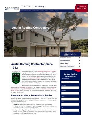Austin Roofing Contractor | Reliable Roof Repair & Replacement Since 1982