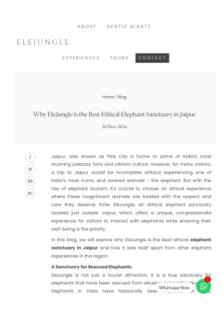 Elephant Sanctuary in Jaipur