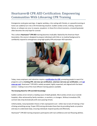 american red cross cpr certification