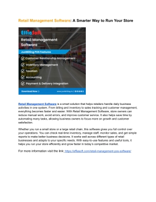 Retail Management Software