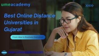 Best Online Distance Universities in Gujarat