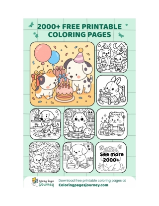 Free Coloring Pages Filled with Soft Lines and Quiet Joy