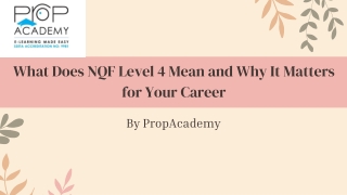 What Does NQF Level 4 Mean and Why It Matters for Your Career
