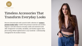 Timeless Accessories to Elevate Every Outfit