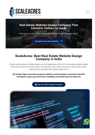 Website Development Services for Real Estate