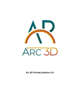 Advanced 3D Scanning, CAD Modelling & Printing Solutions by Arc 3D