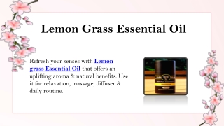 Lemon Grass Essential Oil