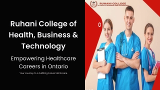 Certified Personal Support Worker Program in Ontario at Ruhani College