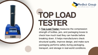 TOP LOAD TESTER