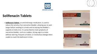 Solifenacin Tablets - Brown & Burk