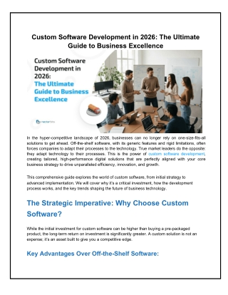 Custom Software Development in 2026_ The Ultimate Guide to Business Excellence.
