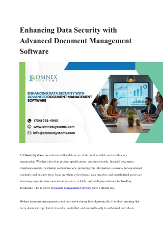 Document Management Software.