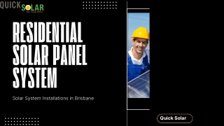 Reliable Residential Solar Power in Brisbane – Switch to Clean Affordable Energy