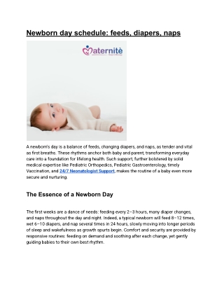 Newborn day schedule_ feeds, diapers, naps