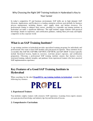 Why Choosing the Right SAP Training Institute in Hyderabad is Key to Your Career (1)