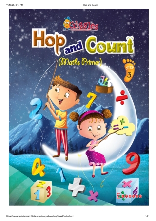Hop and Count – Math Book for UKG Kids | Number Skills, Counting Practice Book