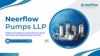 Pressure Pump Spare Parts Manufacturers  Neerflow