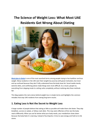 The Science of Weight Loss_ What Most UAE Residents Get Wrong About Dieting