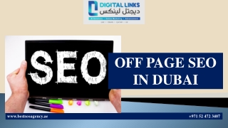 OFF PAGE SEO IN DUBAI