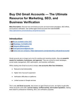5 Best Sites to Buy Gmail Accounts in Bulk (PVA Aged)