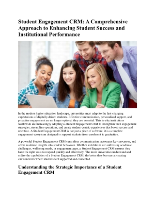 Student Engagement CRM