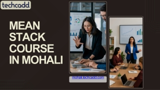 Best MEAN Stack Course in Mohali | MongoDB, Express, Angular, Node - techcadd
