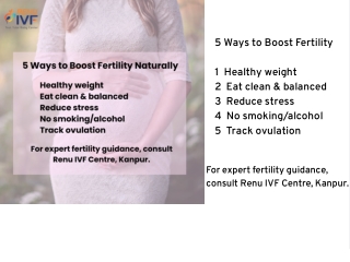 5 Ways to Boost Fertility Naturally