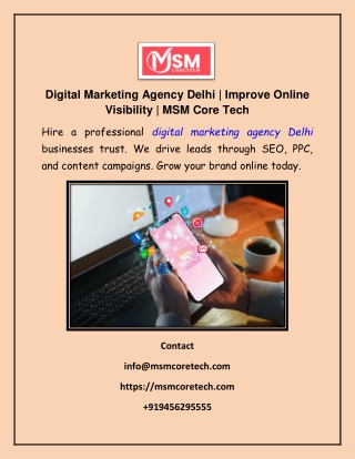 Digital Marketing Agency Delhi