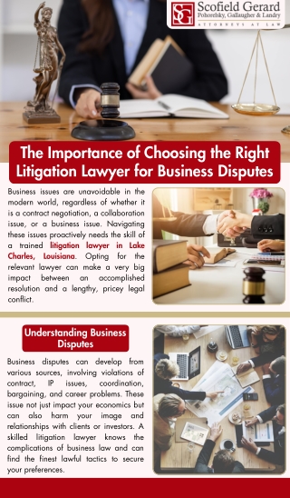The Importance of Choosing the Right Litigation Lawyer for Business Disputes