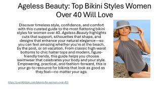 Ageless Beauty: Top Bikini Styles Women Over 40 Will Love