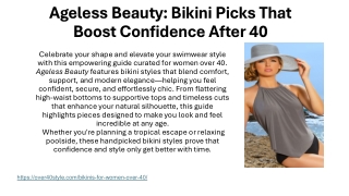 Celebrate your shape and elevate your swimwear style with this empowering guide