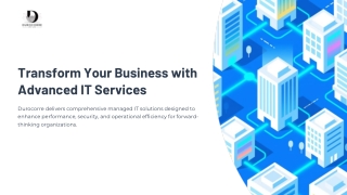 Transform Your Business with Advanced IT Services