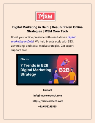 Digital Marketing in Delhi