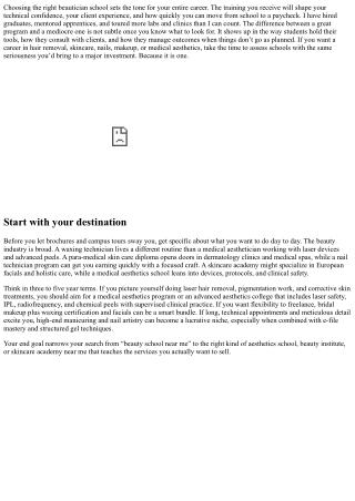 How to Pick the Right Beautician School Near You