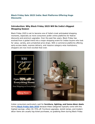 Black Friday Sale 2025 India_ Best Platforms Offering Huge Discounts
