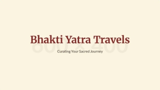 Bhakti Yatra Trips – Explore India’s Holiest Destinations with Divine Comfort