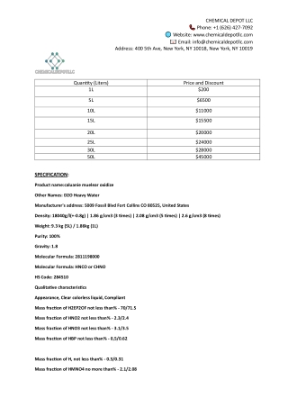 Buy Caluanie Muelear Oxidize – 100% Guaranteed from Chemical Depot LLC (USA)
