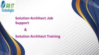 Solution Architect Job Support
