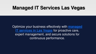 Managed IT Services Las Vegas