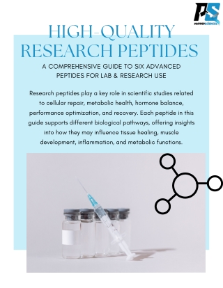 A Comprehensive Guide to Six Advanced Peptides for Lab & Research Use