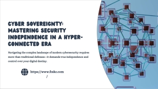 Cyber Sovereignty Mastering Security Independence in a Hyper-Connected Era